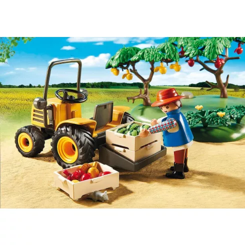 Playmobil 6870 Gyümölcsöskert traktorral