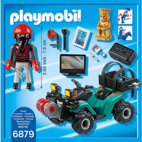 Playmobil 6879 Műkincsrabló szuper quadján
