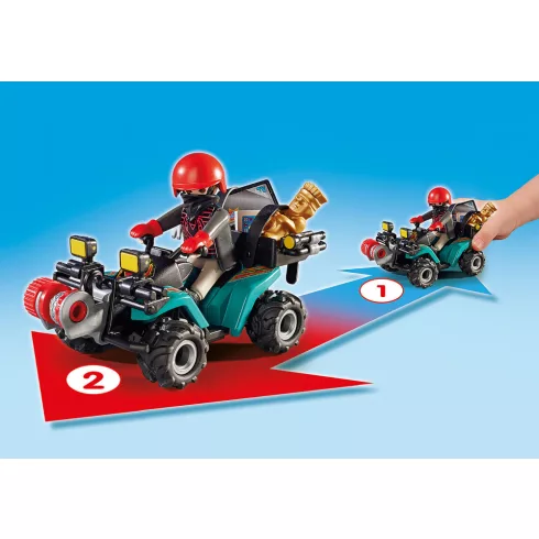 Playmobil 6879 Műkincsrabló szuper quadján