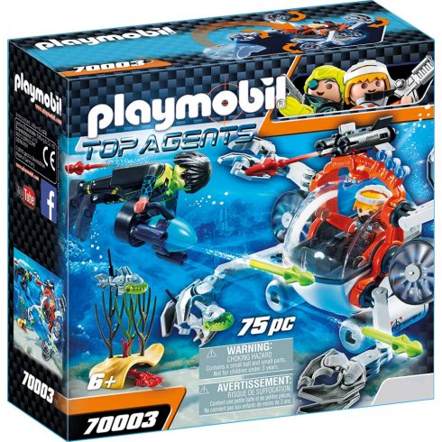 Playmobil 70003 SPY TEAM tengeralattjárója