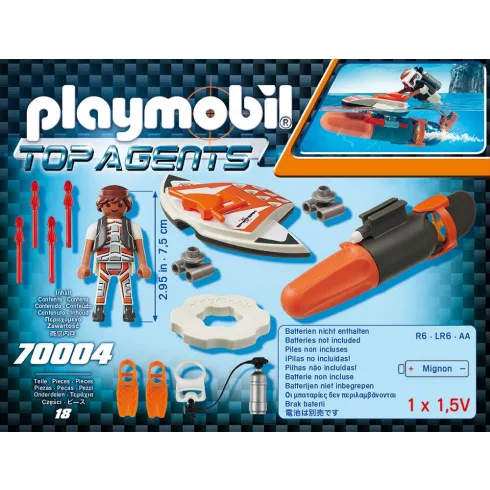 Playmobil 70004 SPY TEAM víz allatti szárnyai