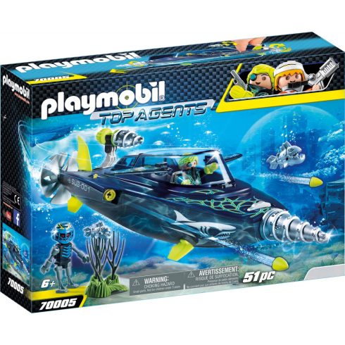 Playmobil 70005 TEAM S.H.A.R.K. Fúró rombolója