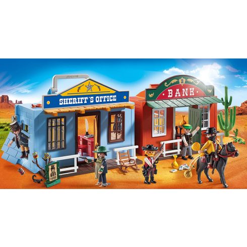 Playmobil 70012 Hordozható western város