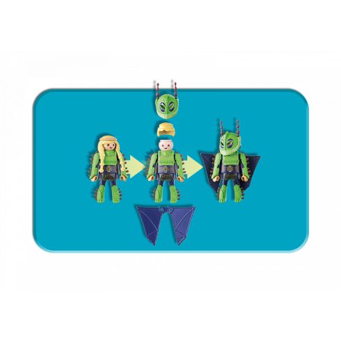 Playmobil 70042 Fafej és Kőfej szárnyas ruhában