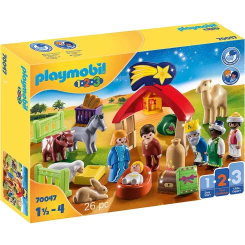 Playmobil 70047 1.2.3 Karácsony - Adventi kalendárium, naptár - Betlehem