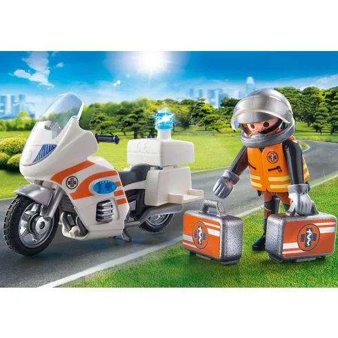 Playmobil 70051 Mentőorvos motorral