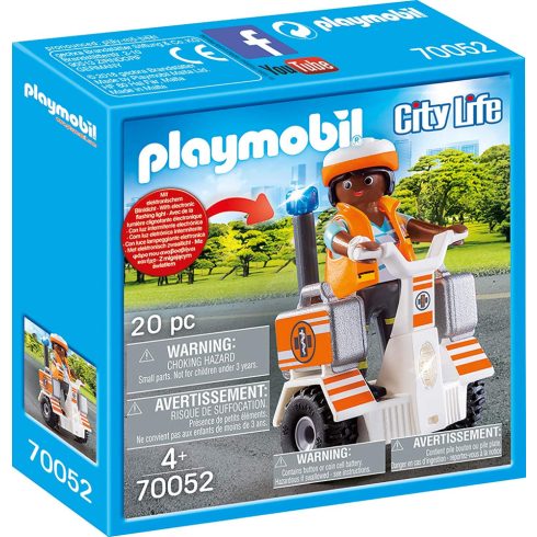 Playmobil 70052 Mentőorvos kétkerekű járgánnyal