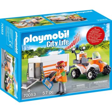 Playmobil 70053 Mentőquad pótkocsival