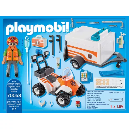 Playmobil 70053 Mentőquad pótkocsival
