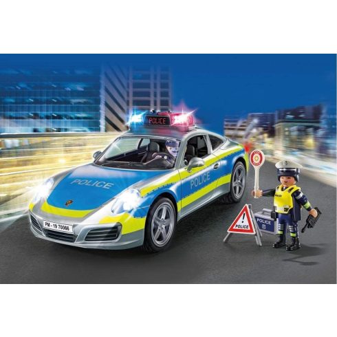 Playmobil 70066 Porsche 911 Carrera 4S rendőrautó fénnyel és hanggal