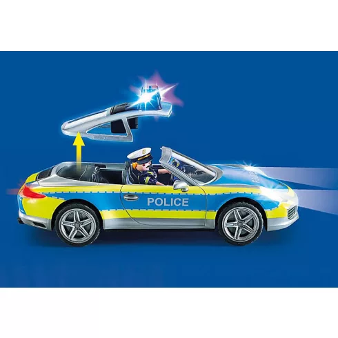 Playmobil 70066 Porsche 911 Carrera 4S rendőrautó fénnyel és hanggal