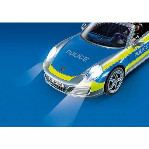 Playmobil 70066 Porsche 911 Carrera 4S rendőrautó fénnyel és hanggal