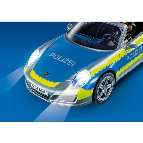 Playmobil 70067 Porsche 911 Carrera 4S rendőrautó fénnyel és hanggal