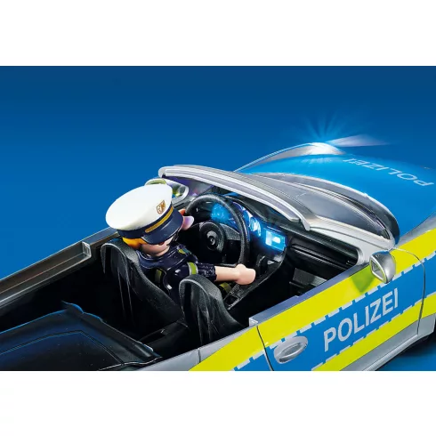 Playmobil 70067 Porsche 911 Carrera 4S rendőrautó fénnyel és hanggal