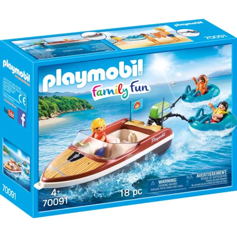 Playmobil 70091 Motorcsónak gumimatracokkal