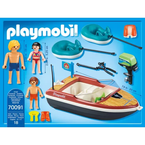 Playmobil 70091 Motorcsónak gumimatracokkal