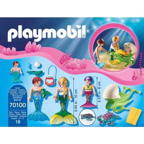 Playmobil 70100 Sellőcsalád kagylóbabakocsival