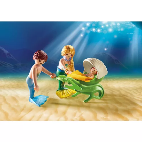 Playmobil 70100 Sellőcsalád kagylóbabakocsival