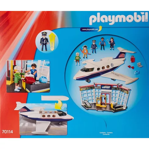 Playmobil 70114 Repülőtér repülővel
