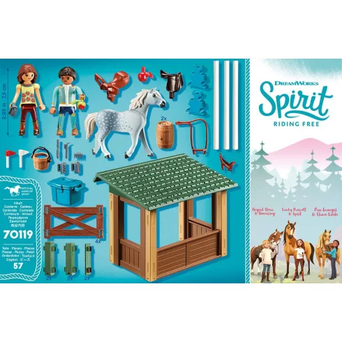 Playmobil 70119 Spirit - Lucky & Javier lovaglóköre