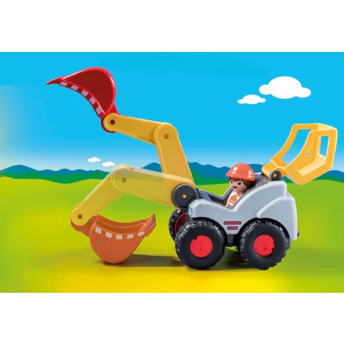 Playmobil 70125 1.2.3 Lapátos kotrógép