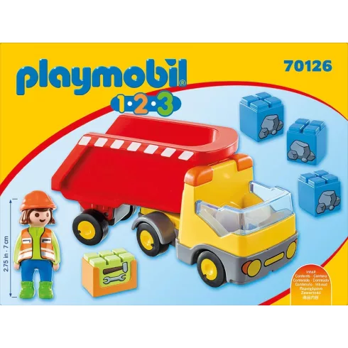 Playmobil 70126 1.2.3 Billenős teherkocsi