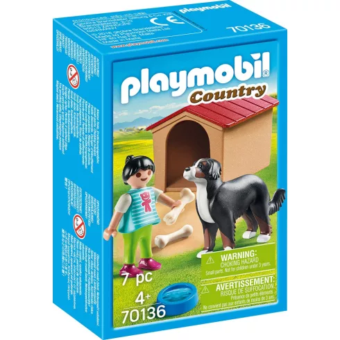 Playmobil 70136 Házőrző kutyaházzal