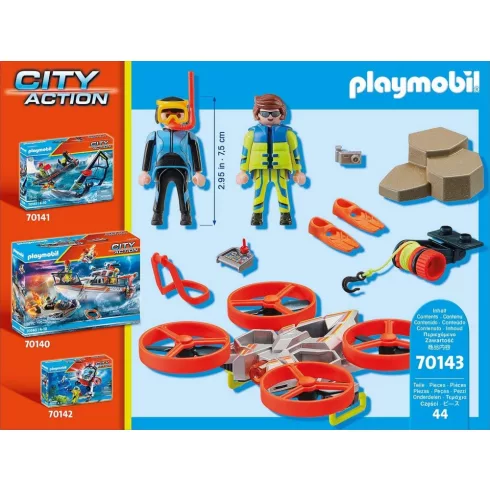 Playmobil 70143 Vízimentők - Mentődrón