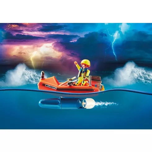 Playmobil 70144 Vízimentők - Kite szörföző mentése csónakkal