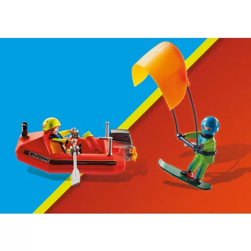 Playmobil 70144 Vízimentők - Kite szörföző mentése csónakkal