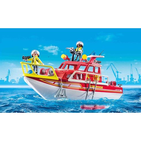 Playmobil 70147 Tűzoltóhajó víz alatti motorral