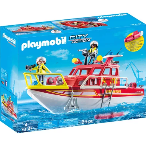 Playmobil 70147 Tűzoltóhajó víz alatti motorral