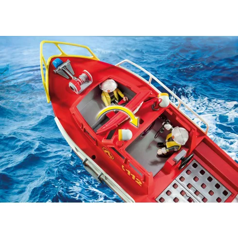 Playmobil 70147 Tűzoltóhajó víz alatti motorral