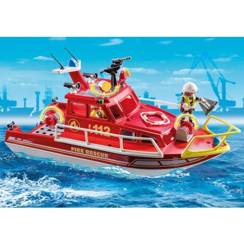Playmobil 70147 Tűzoltóhajó víz alatti motorral