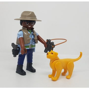   Playmobil 70148 Vadőr oroszlánnal zsákbamacska figura 20. sorozat (fiúknak)