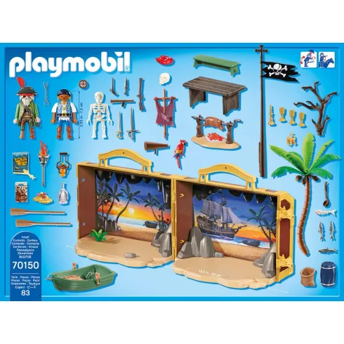 Playmobil 70150 Hordozható kalózsziget (csomagolássérült)