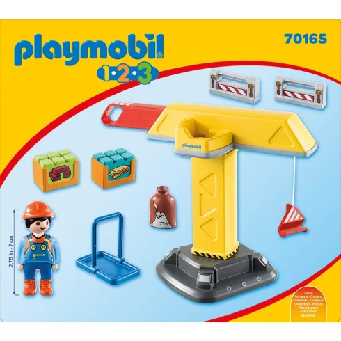 Playmobil 70165 1.2.3 Építési daru