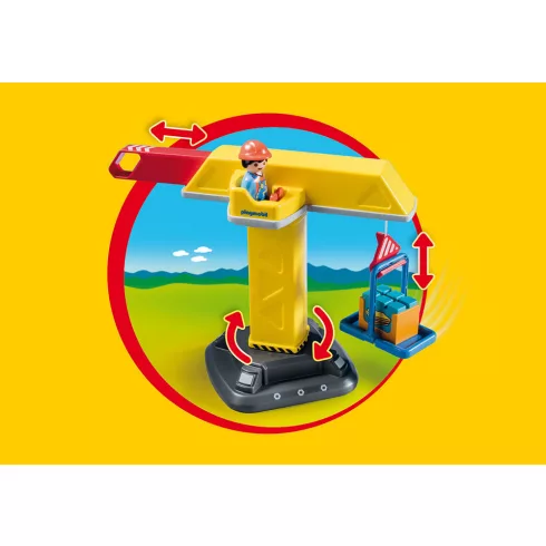 Playmobil 70165 1.2.3 Építési daru