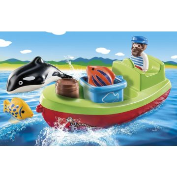 Playmobil 70183 1.2.3 Tengerész halászcsónakkal