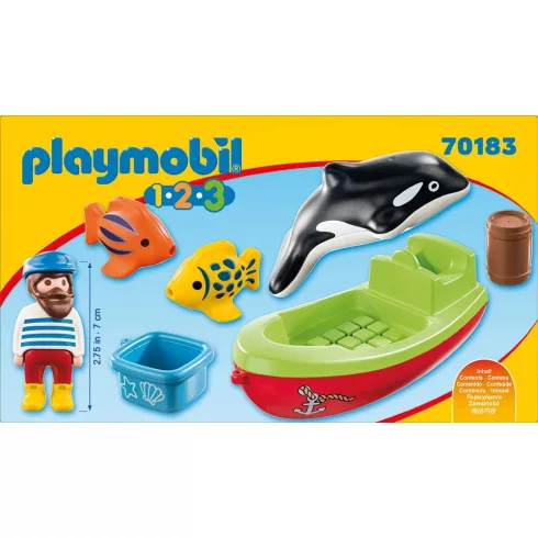 Playmobil 70183 1.2.3 Tengerész halászcsónakkal