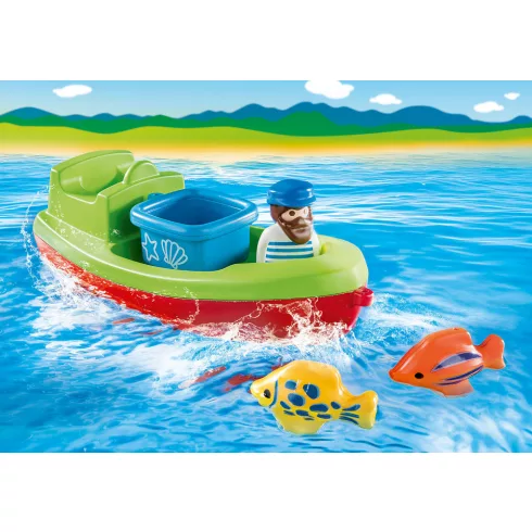 Playmobil 70183 1.2.3 Tengerész halászcsónakkal