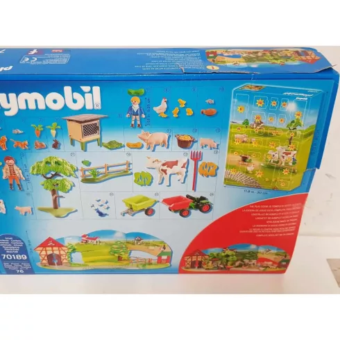 Playmobil 70189 Karácsony - Adventi kalendárium, naptár - A tanyán (csomagolássérült)