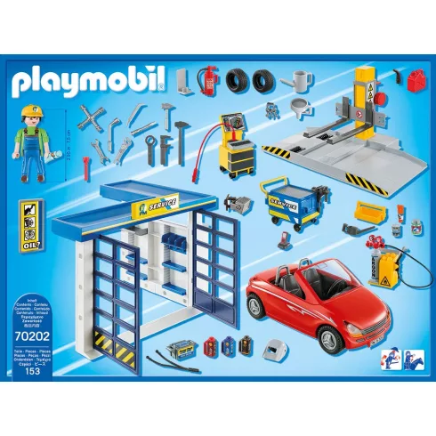 Playmobil 70202 Autószerelő műhely (csomagolássérült)