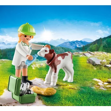 Playmobil 70252 Állatorvos borjúval