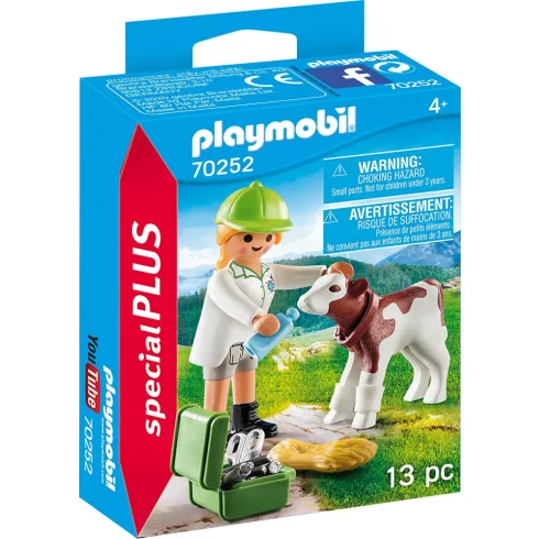 Playmobil 70252 Állatorvos borjúval