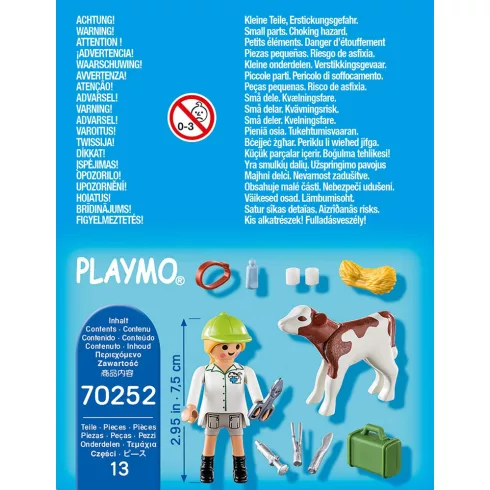 Playmobil 70252 Állatorvos borjúval