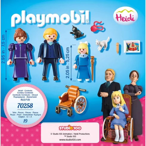 Playmobil 70258 Heidi - Clara apukájával és Rottenmeier kisasszonnyal