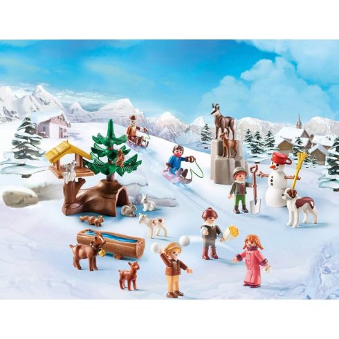 Playmobil 70260 Karácsony - Heidi adventi kalendárium, naptár - Heidi téli világa