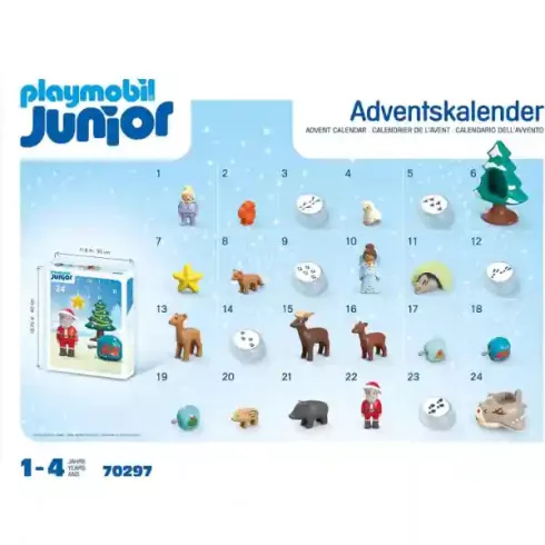 Playmobil 70297 Junior Karácsony - Adventi kalendárium, naptár - Erdei állatok