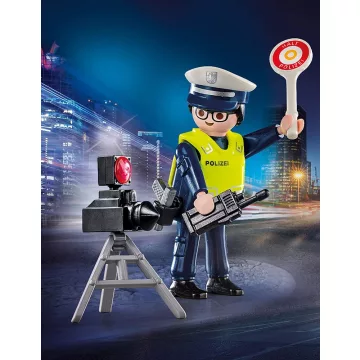 Playmobil 70304 Rendőr sebességmérővel